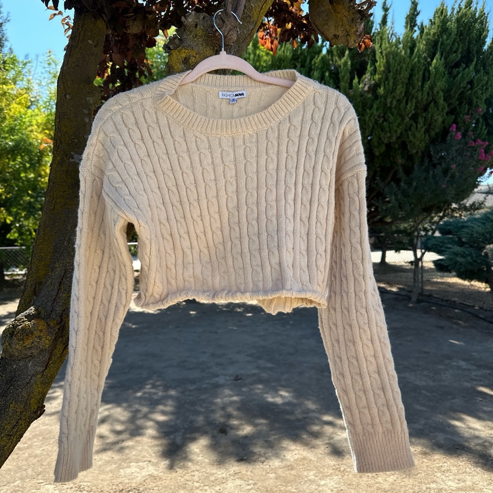 fashion nova knit crop top